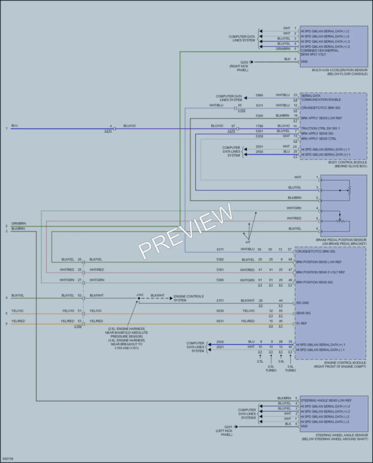 2017 Cadillac ATSV Anti Lock Brakes wiring diagram preview