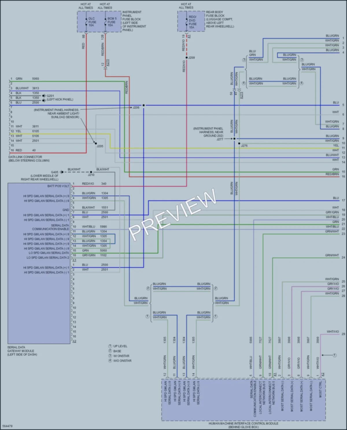 2017 Cadillac ATSV Computer Data Lines wiring diagram preview