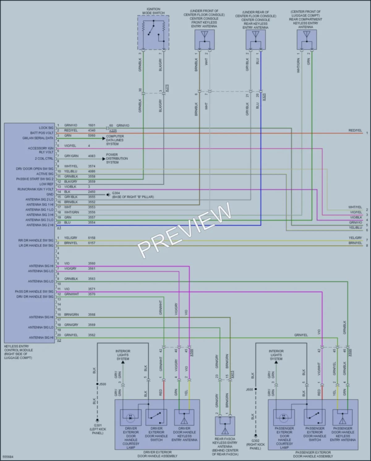2017 Cadillac CTS Anti Theft wiring diagram preview