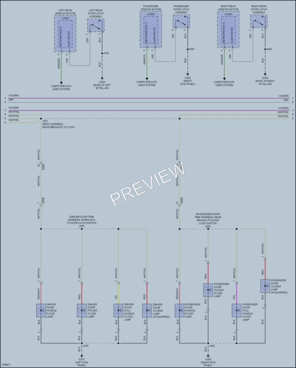 2017 Cadillac CTS Interior Lights wiring diagram preview