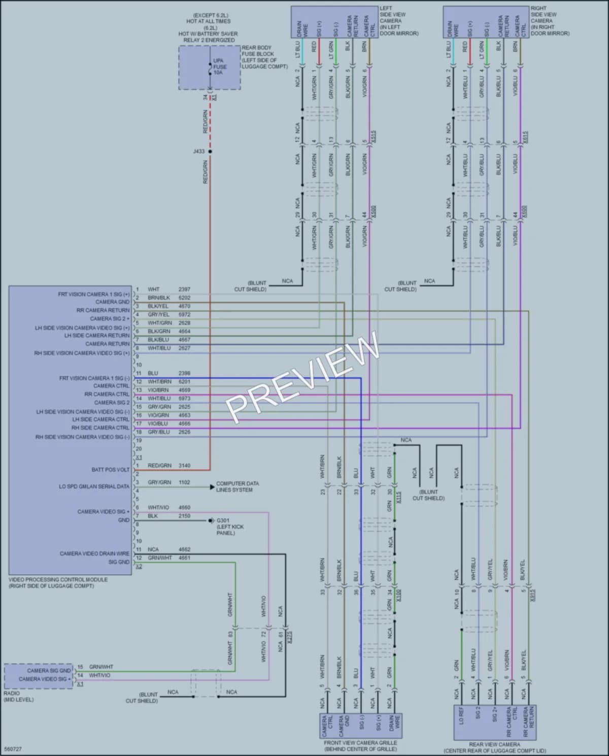 2017 Cadillac CTS Navigation wiring diagram preview