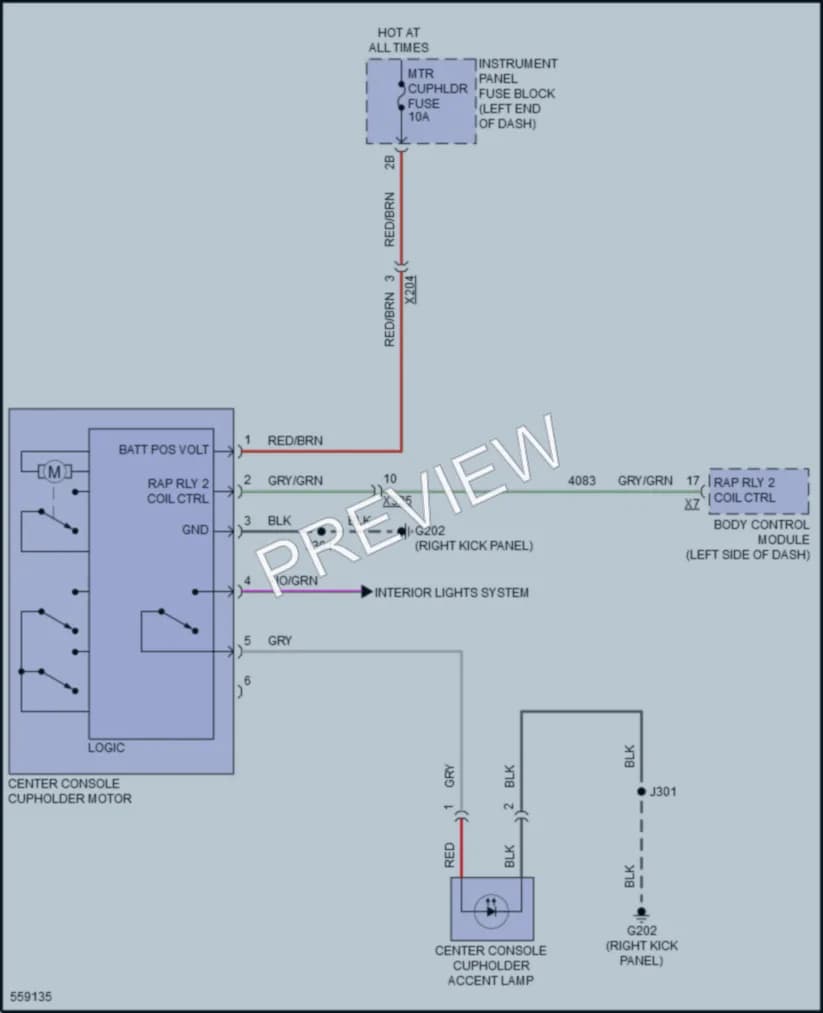 2017 Cadillac CTSV Power Seats wiring diagram preview