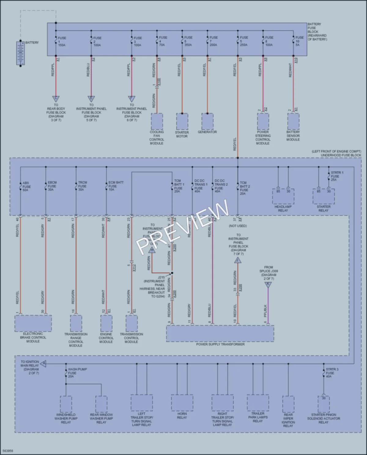 2017 Cadillac XT5 Power Distribution wiring diagram preview