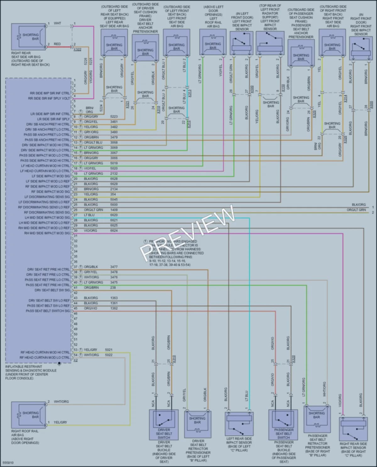 2017 Cadillac XTS Supplemental Restraints wiring diagram preview