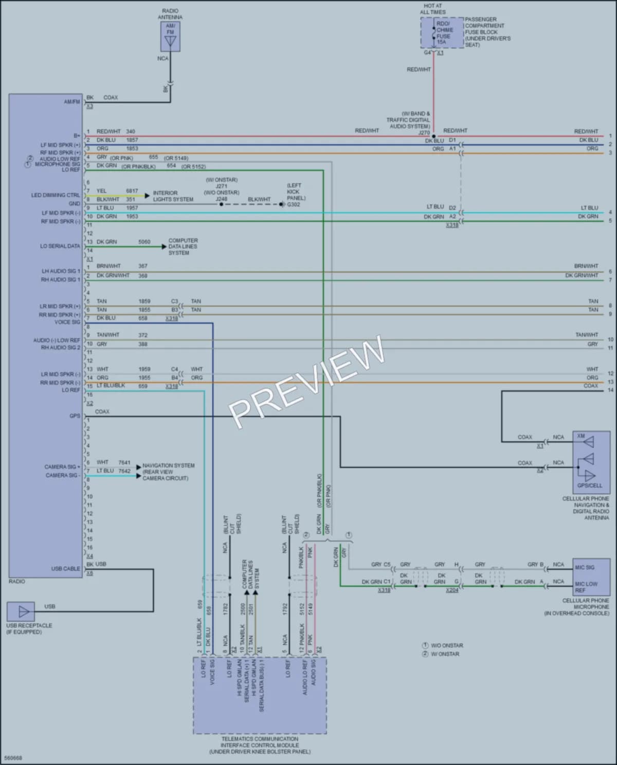 2017 Chevrolet 2500Express Navigation wiring diagram preview