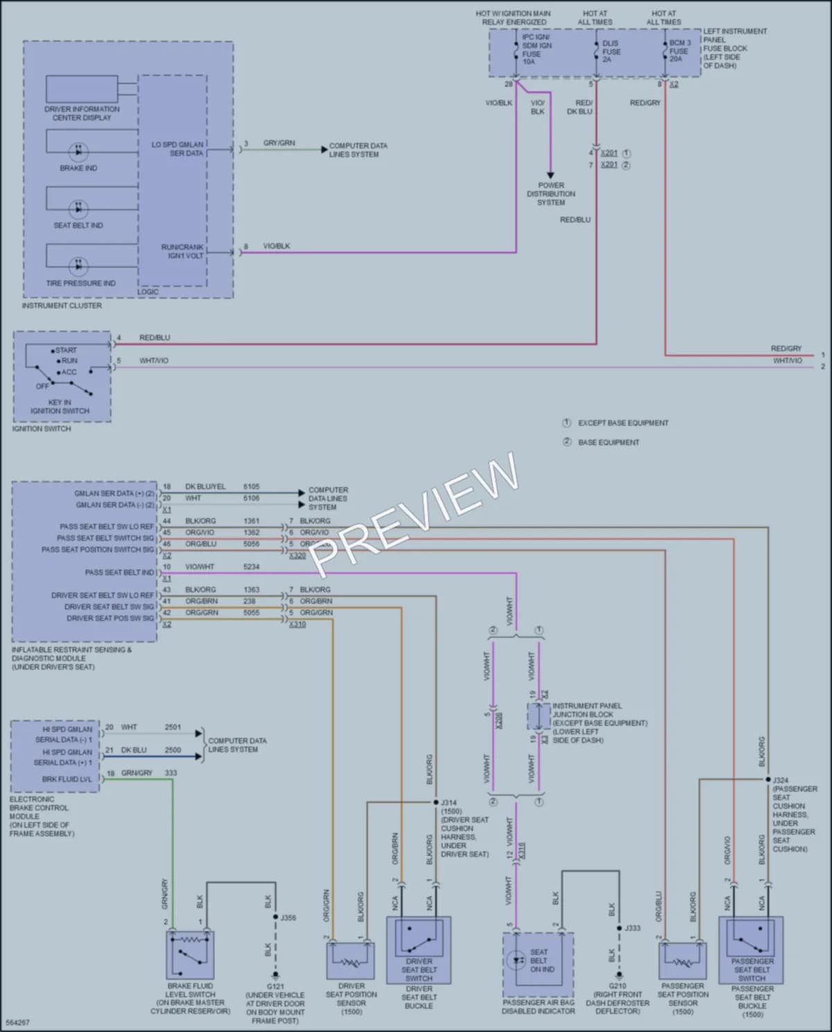 2017 Chevrolet 2500HDSilverado Warning Systems wiring diagram preview