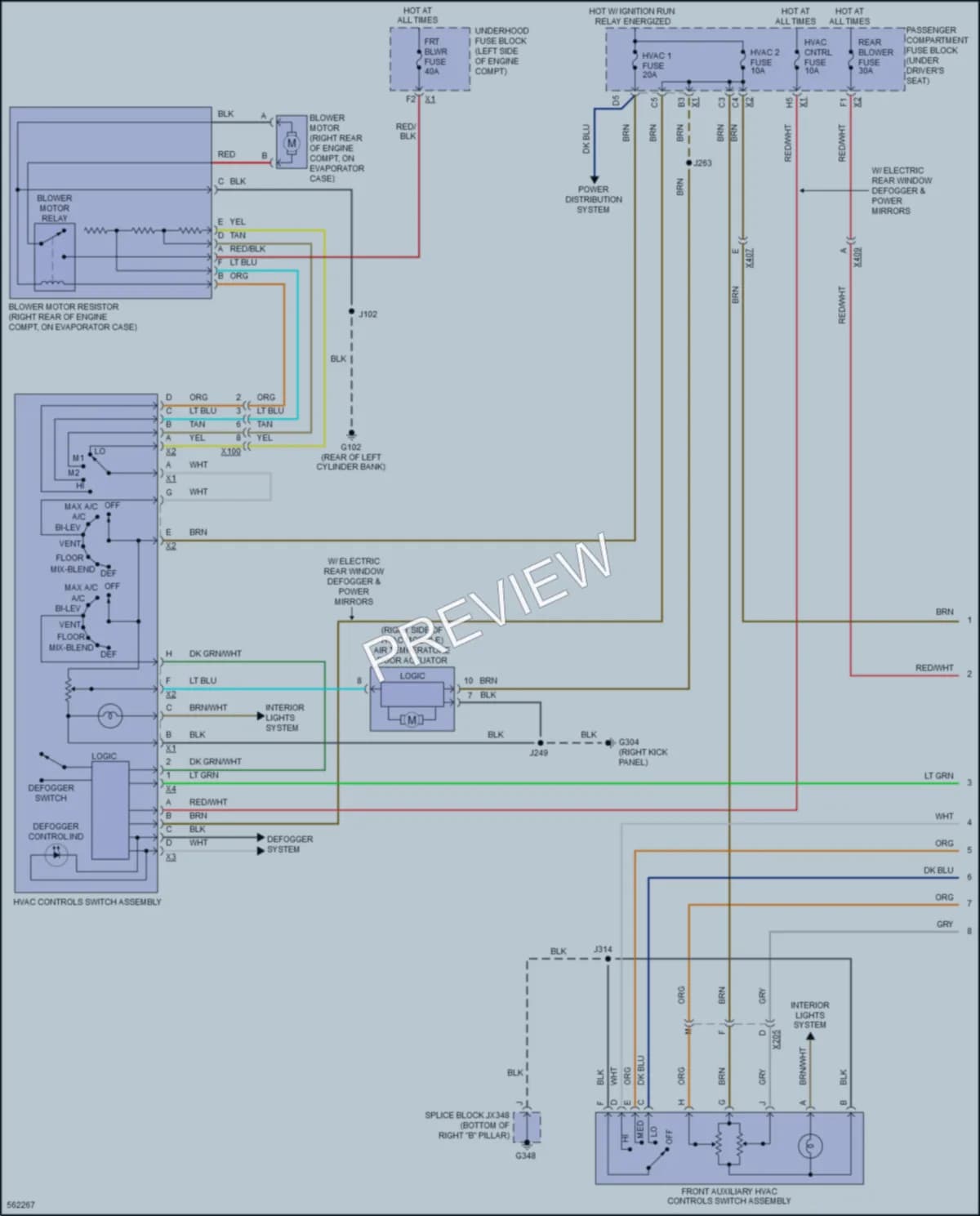 2017 Chevrolet 3500Express Air Conditioning wiring diagram preview