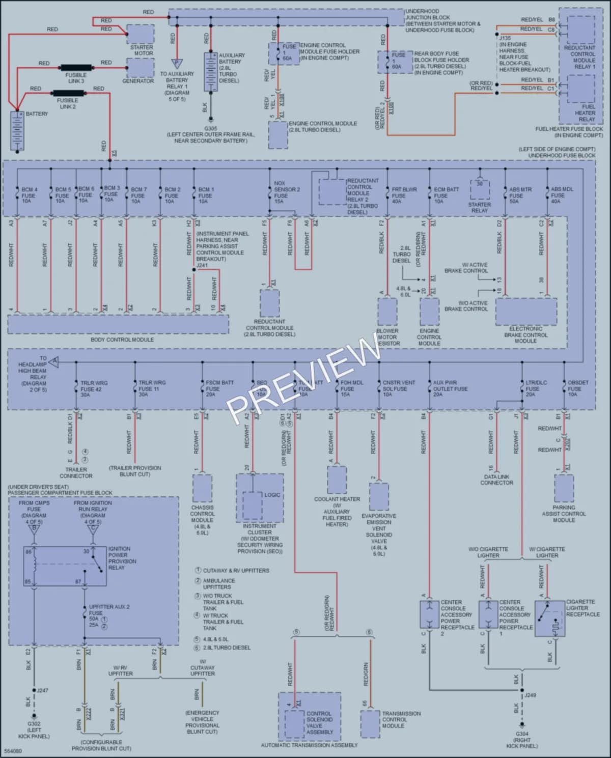 2017 Chevrolet 3500Express Power Distribution wiring diagram preview