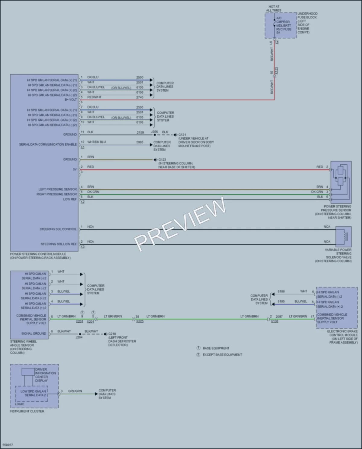 2017 Chevrolet 3500HDSilverado Electronic Power Steering wiring diagram preview