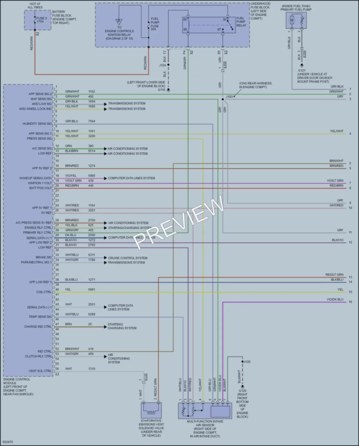 2017 Chevrolet 3500HDSilverado Engine Performance wiring diagram preview