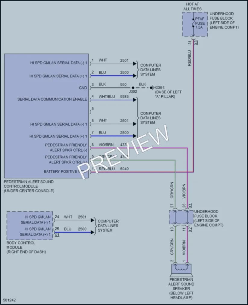 2017 Chevrolet Bolt Active Bodyworks wiring diagram preview