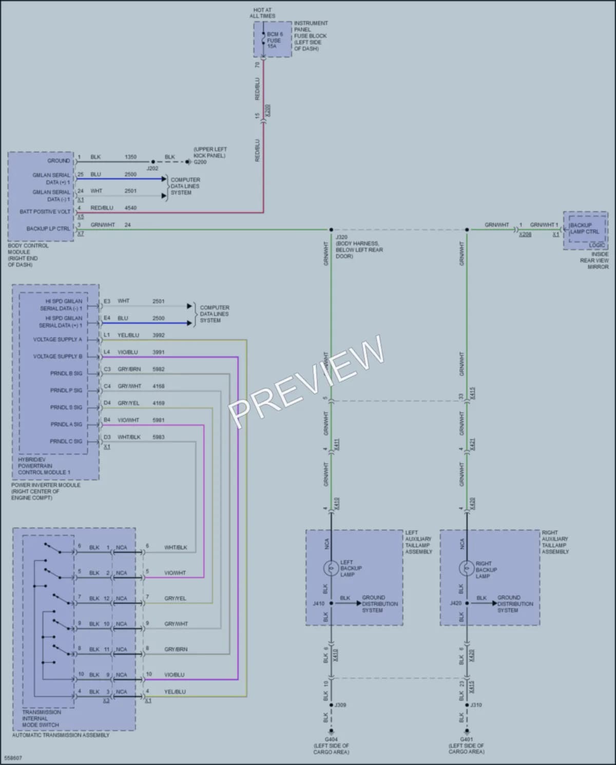 2017 Chevrolet Bolt Exterior Lights wiring diagram preview