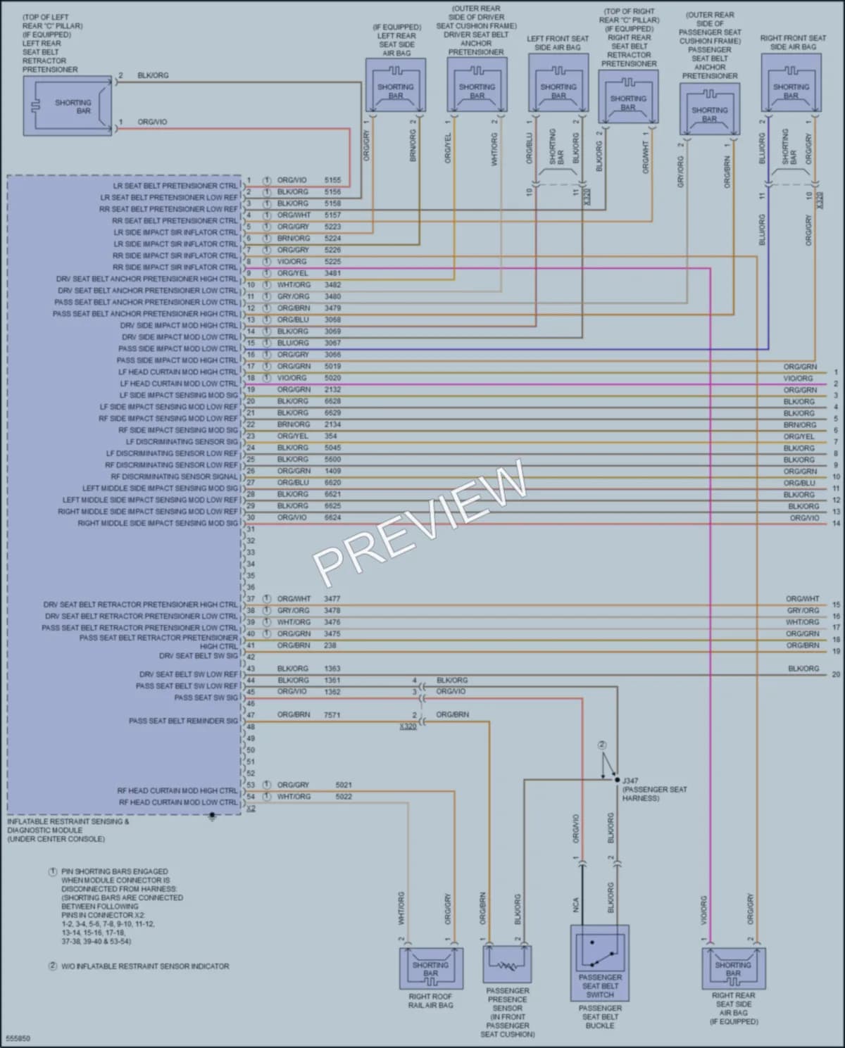 2017 Chevrolet Bolt Supplemental Restraints wiring diagram preview