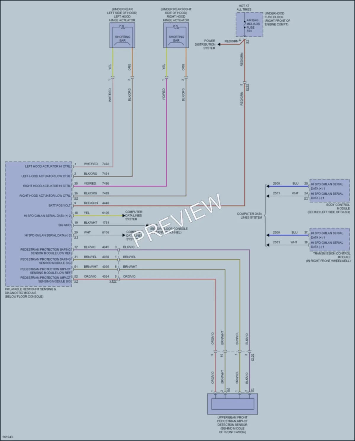 2017 Chevrolet Camaro Active Bodyworks wiring diagram preview
