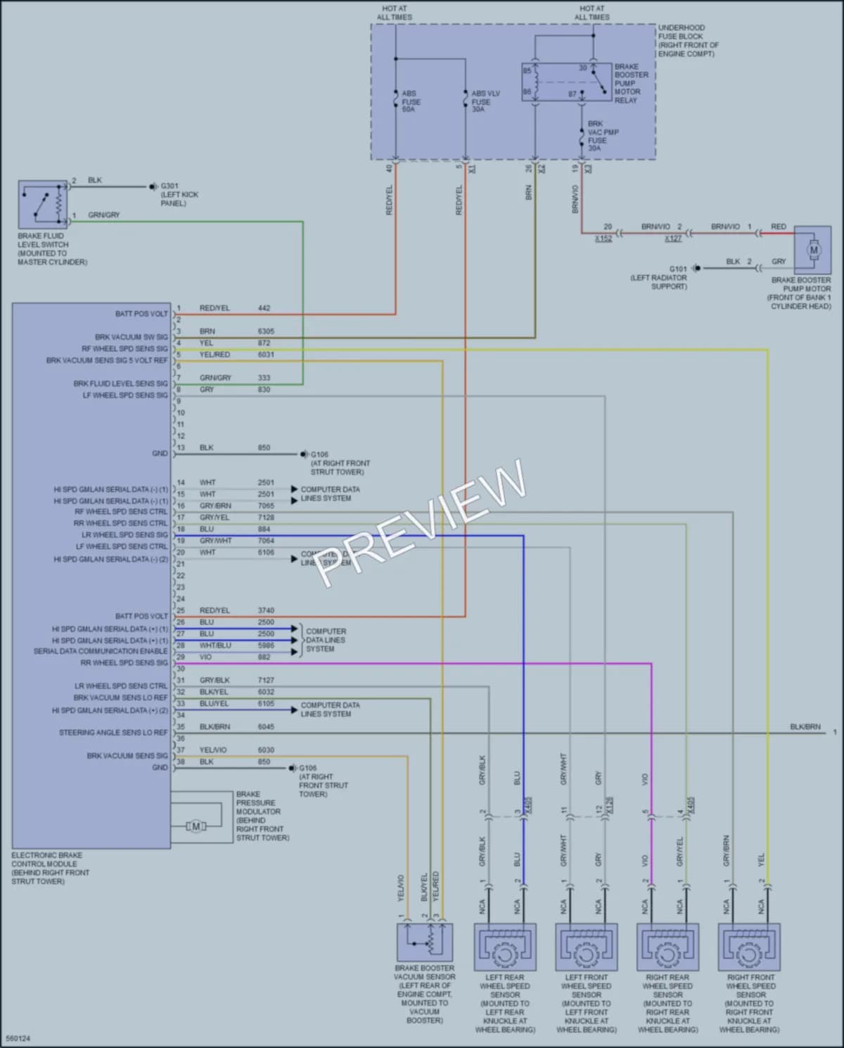 2017 Chevrolet Camaro Anti Lock Brakes wiring diagram preview