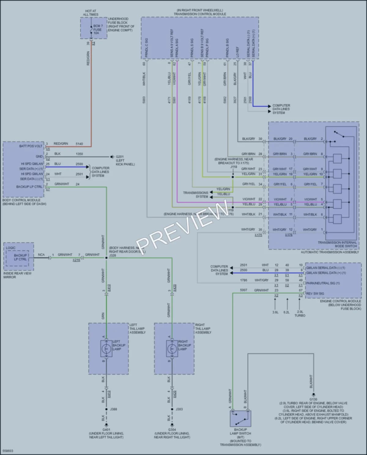 2017 Chevrolet Camaro Exterior Lights wiring diagram preview