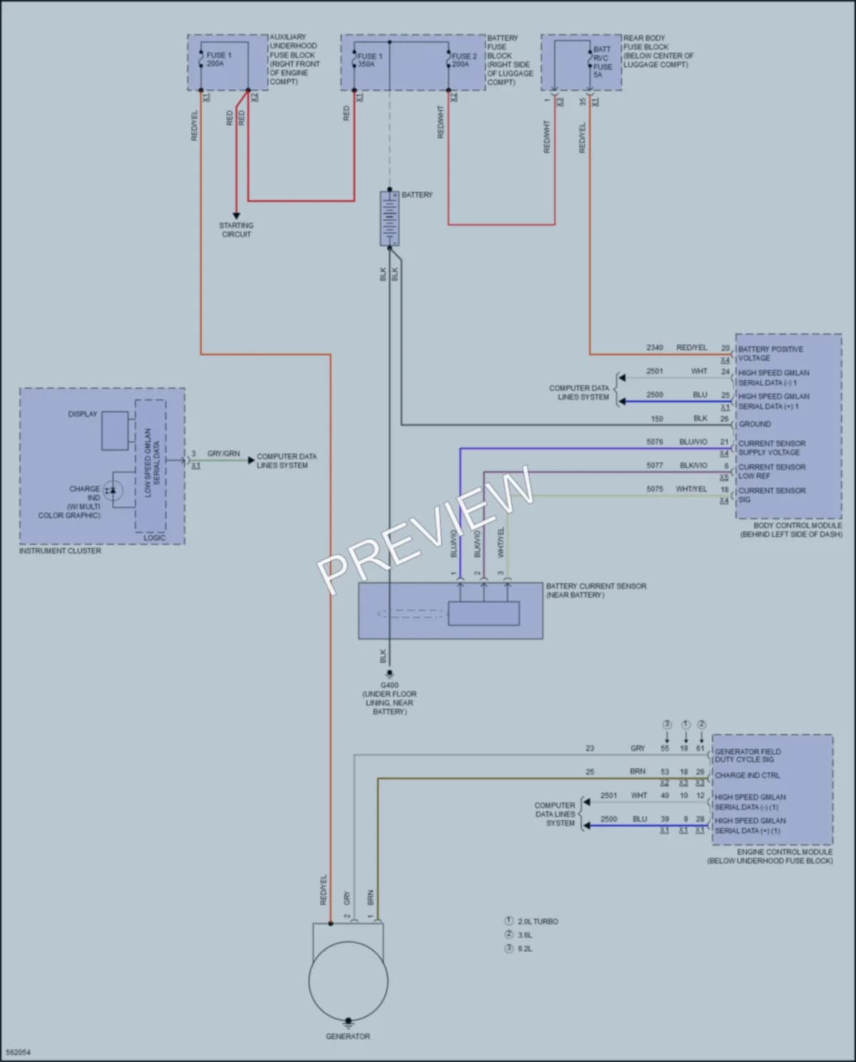 2017 Chevrolet Camaro Starting Charging wiring diagram preview