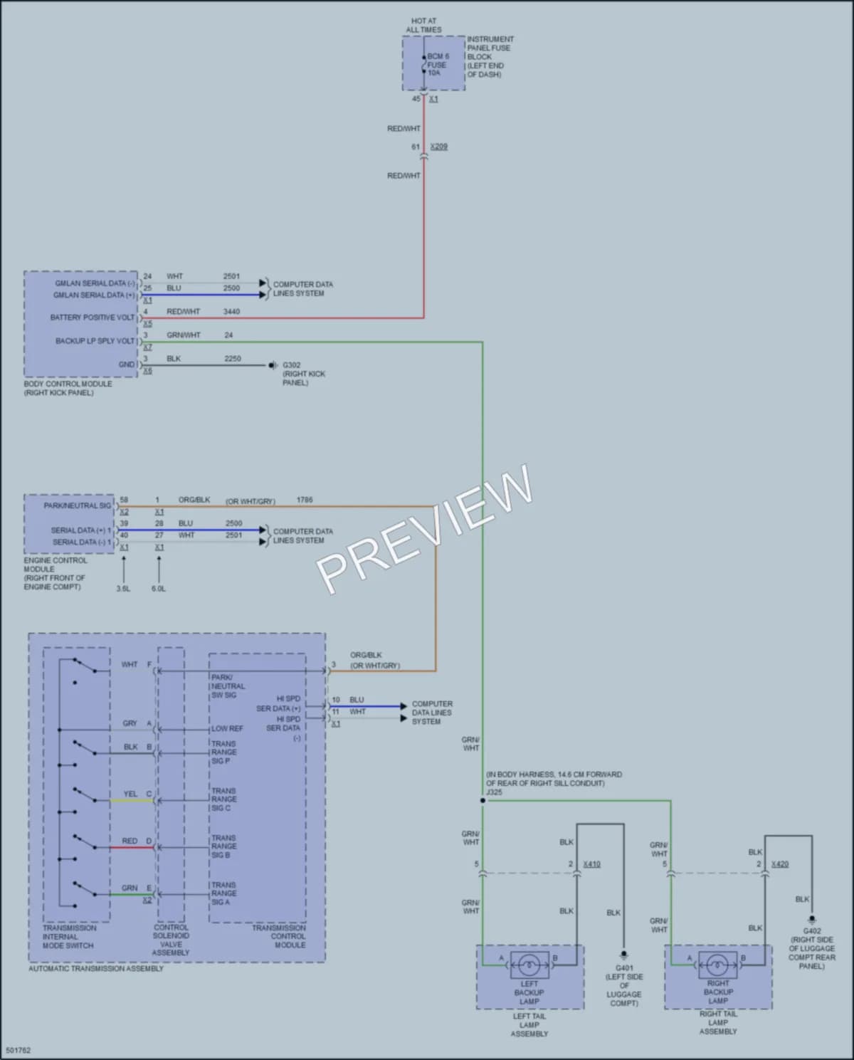 2017 Chevrolet CapricePPV Exterior Lights wiring diagram preview