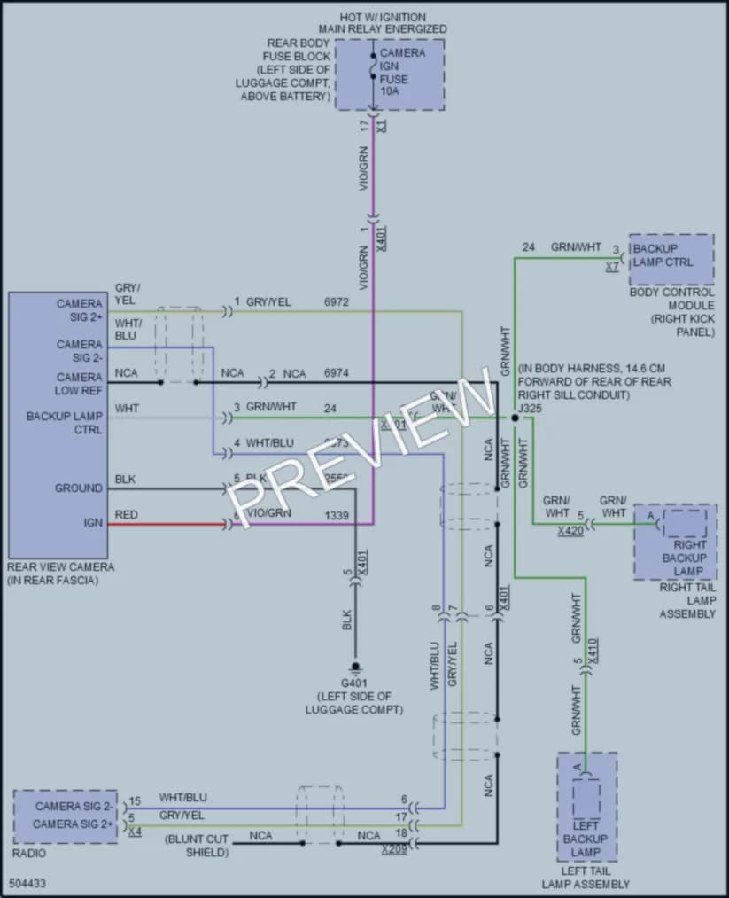 2017 Chevrolet CapricePPV Navigation wiring diagram preview