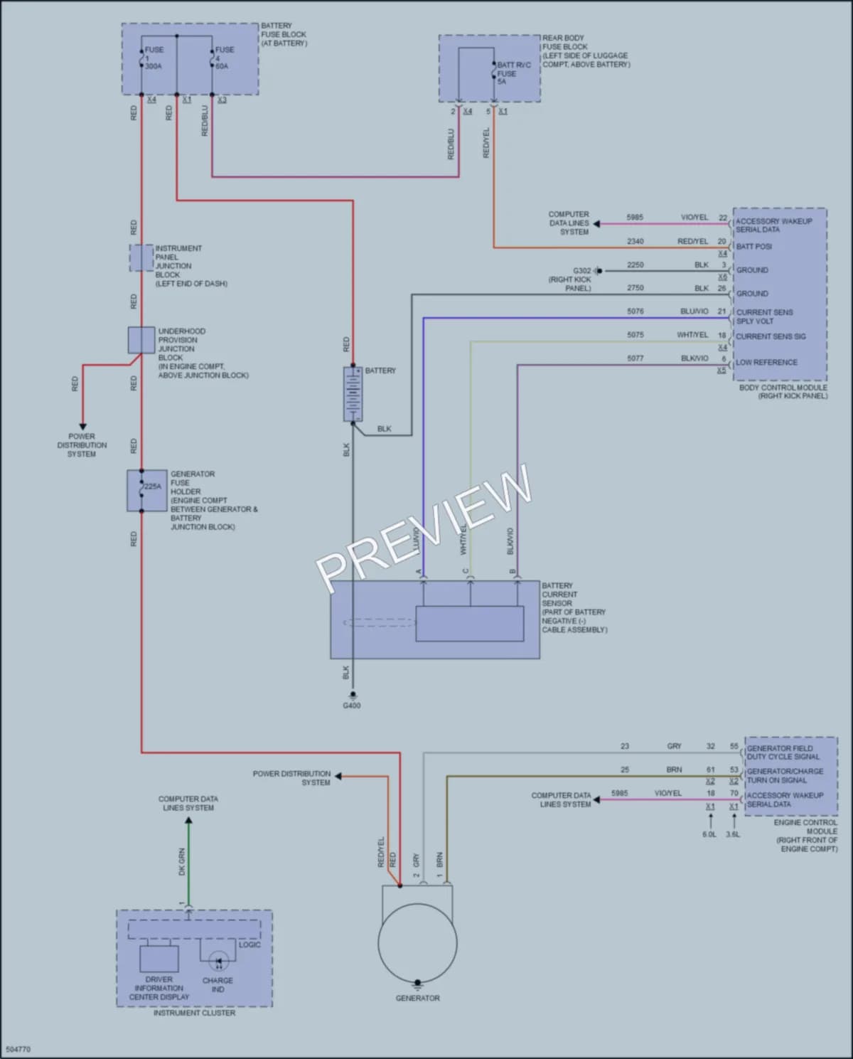 2017 Chevrolet CapricePPV Starting Charging wiring diagram preview