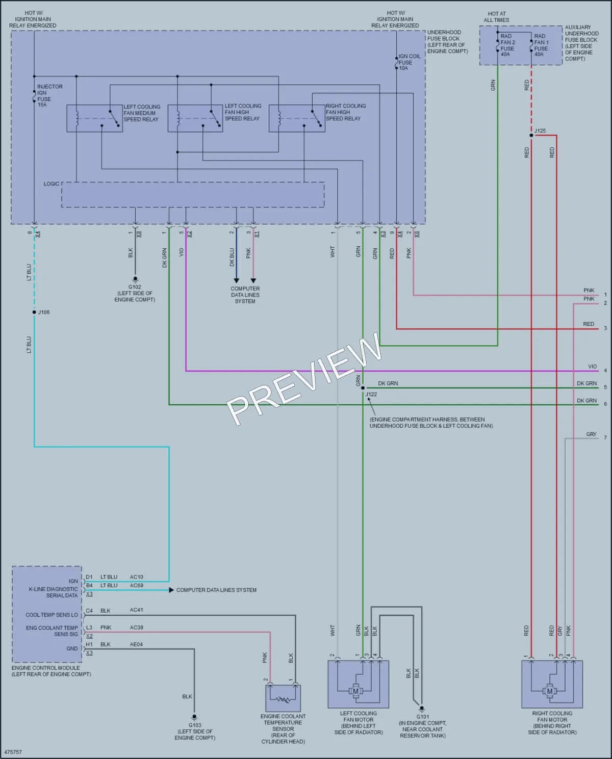 2017 Chevrolet CityExpress Cooling Fan wiring diagram preview