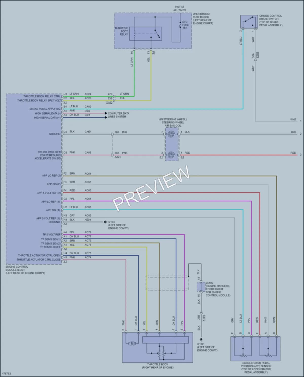 2017 Chevrolet CityExpress Cruise Control wiring diagram preview