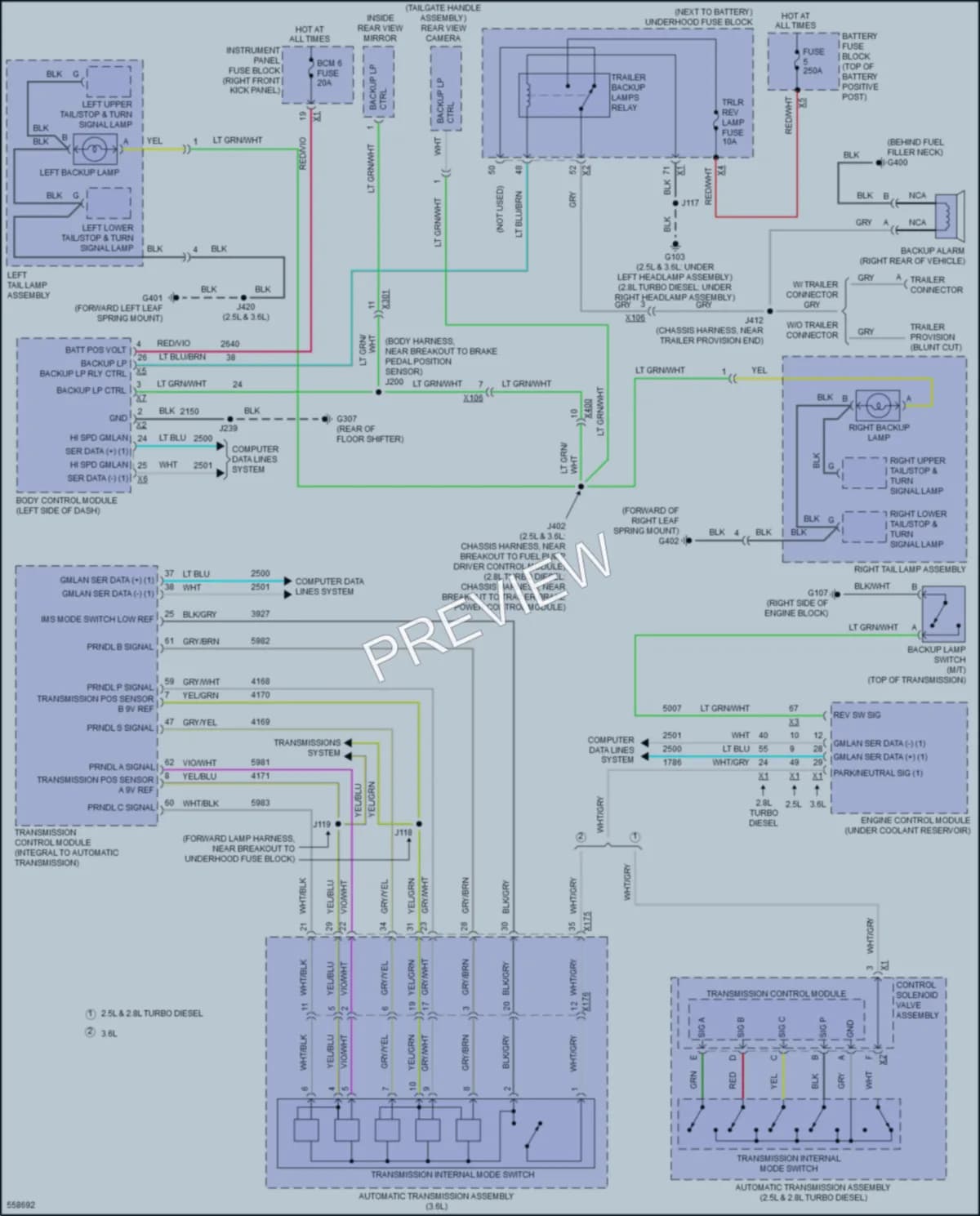 2017 Chevrolet Colorado Exterior Lights wiring diagram preview