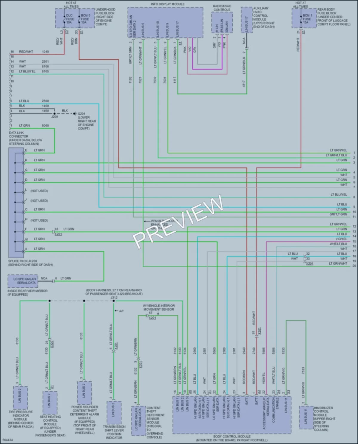 2017 Chevrolet CorvetteGrandSport Computer Data Lines wiring diagram preview