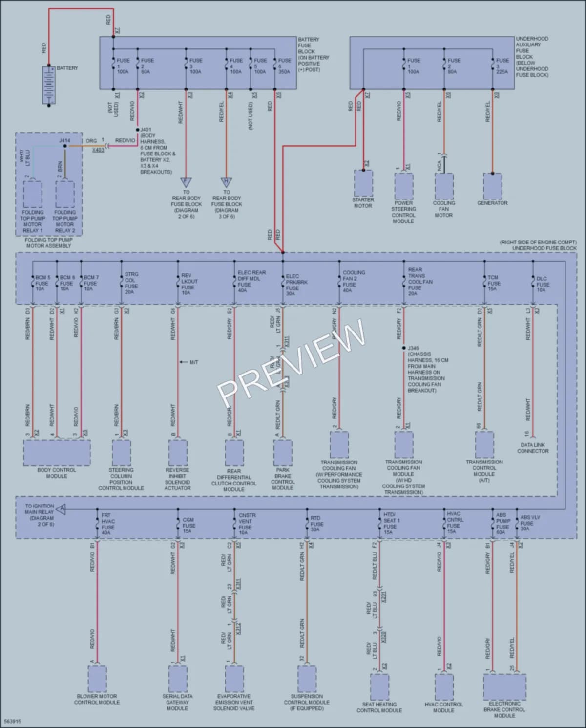 2017 Chevrolet CorvetteGrandSport Power Distribution wiring diagram preview