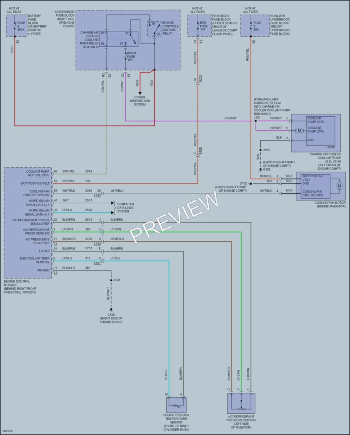 2017 Chevrolet CorvetteStingray Cooling Fan wiring diagram preview