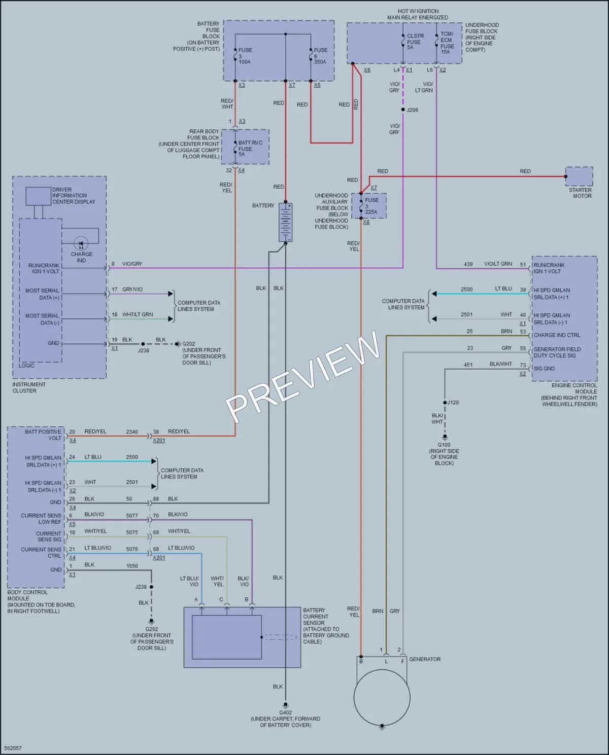 2017 Chevrolet CorvetteStingray Starting Charging wiring diagram preview