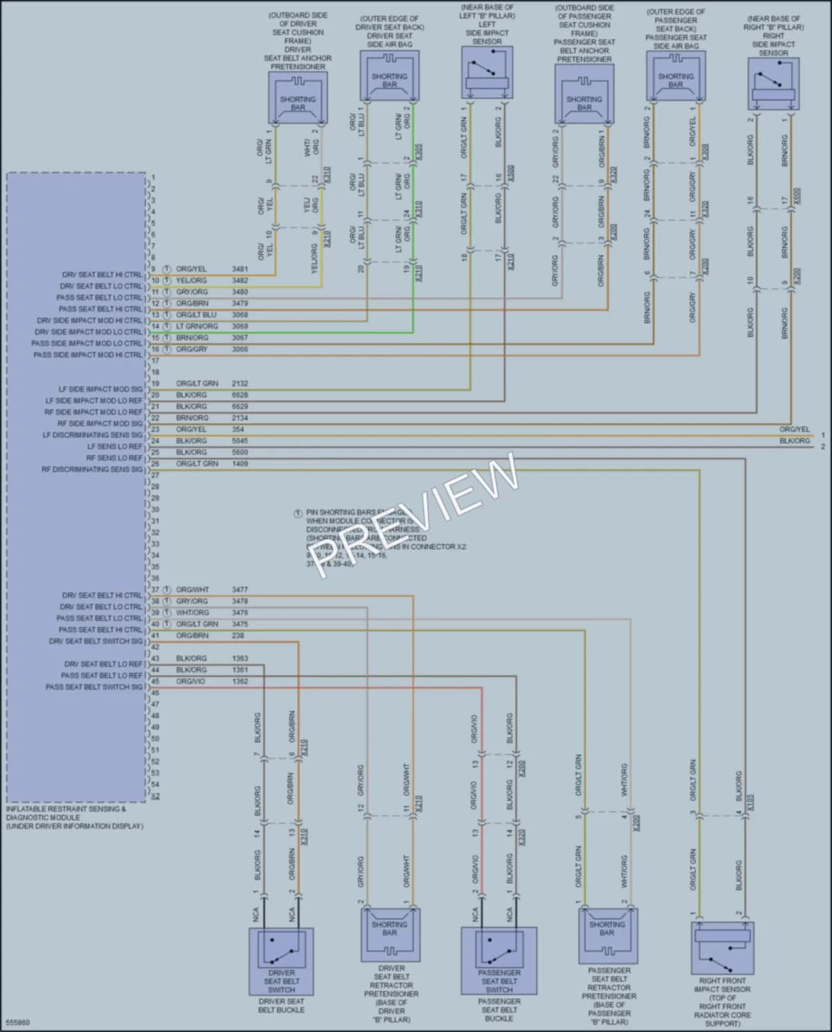 2017 Chevrolet CorvetteStingray Supplemental Restraints wiring diagram preview