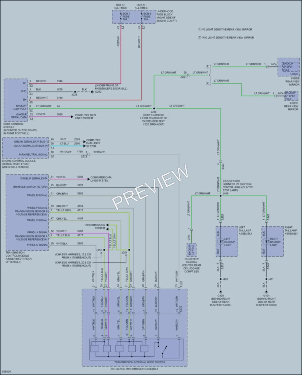 2017 Chevrolet CorvetteZ06 Exterior Lights wiring diagram preview