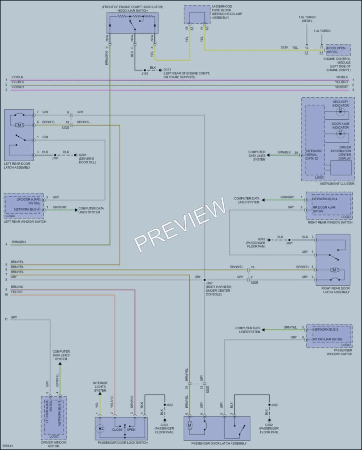 2017 Chevrolet Cruze Anti Theft wiring diagram preview