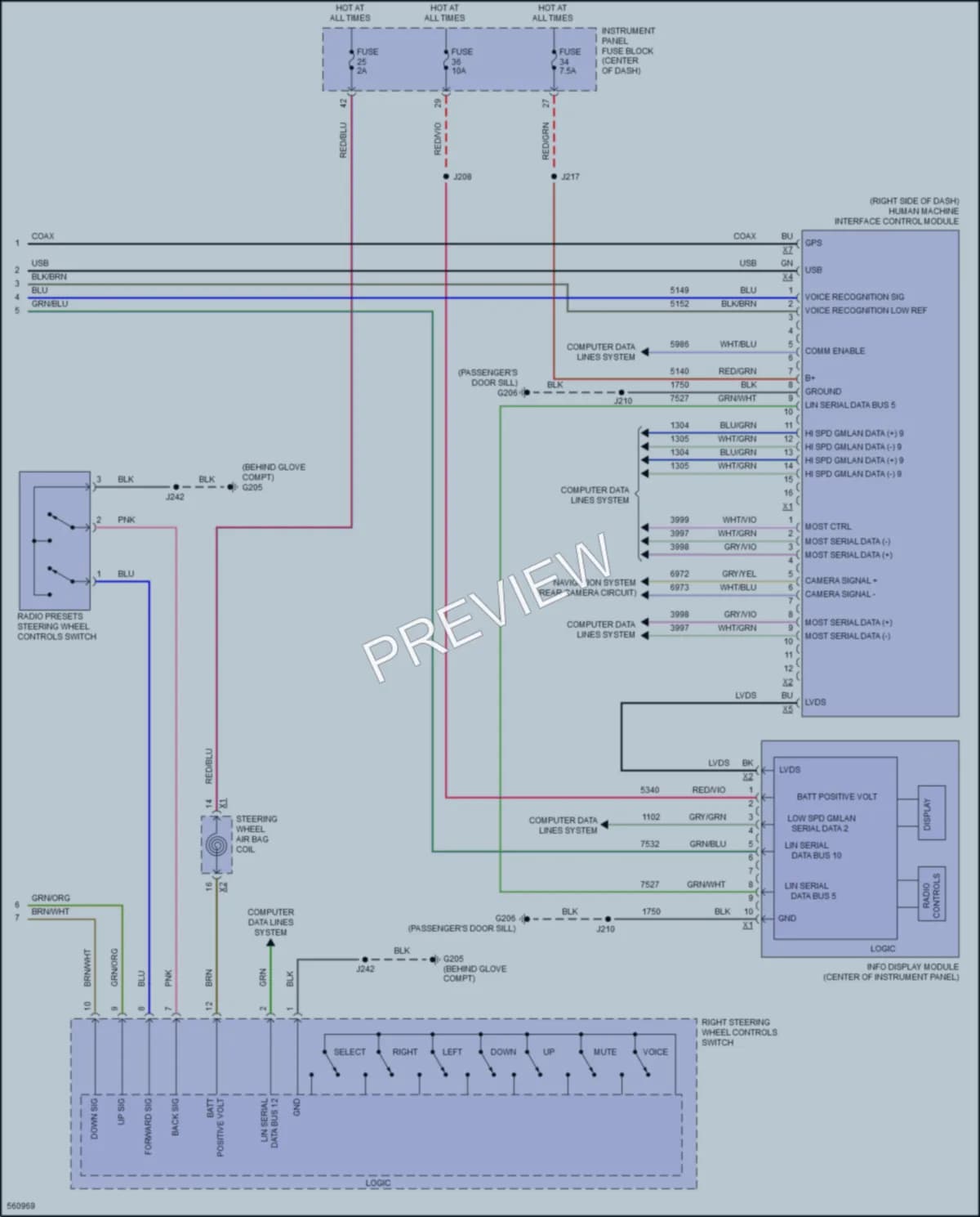 2017 Chevrolet Cruze Radio wiring diagram preview