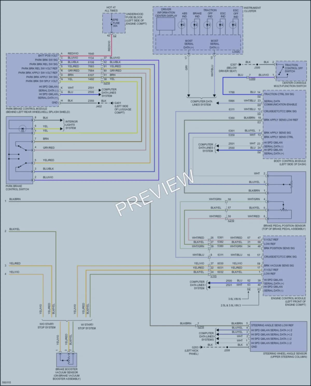 2017 Chevrolet Impala Anti Lock Brakes wiring diagram preview