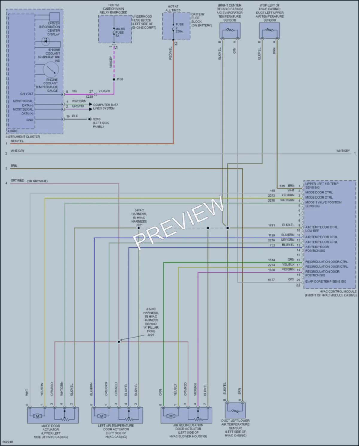 2017 Chevrolet Malibu Air Conditioning wiring diagram preview