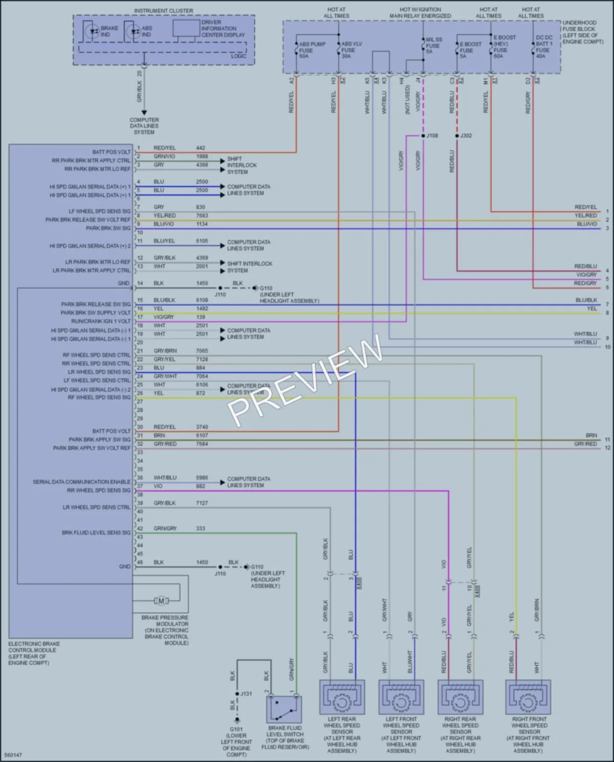 2017 Chevrolet Malibu Anti Lock Brakes wiring diagram preview