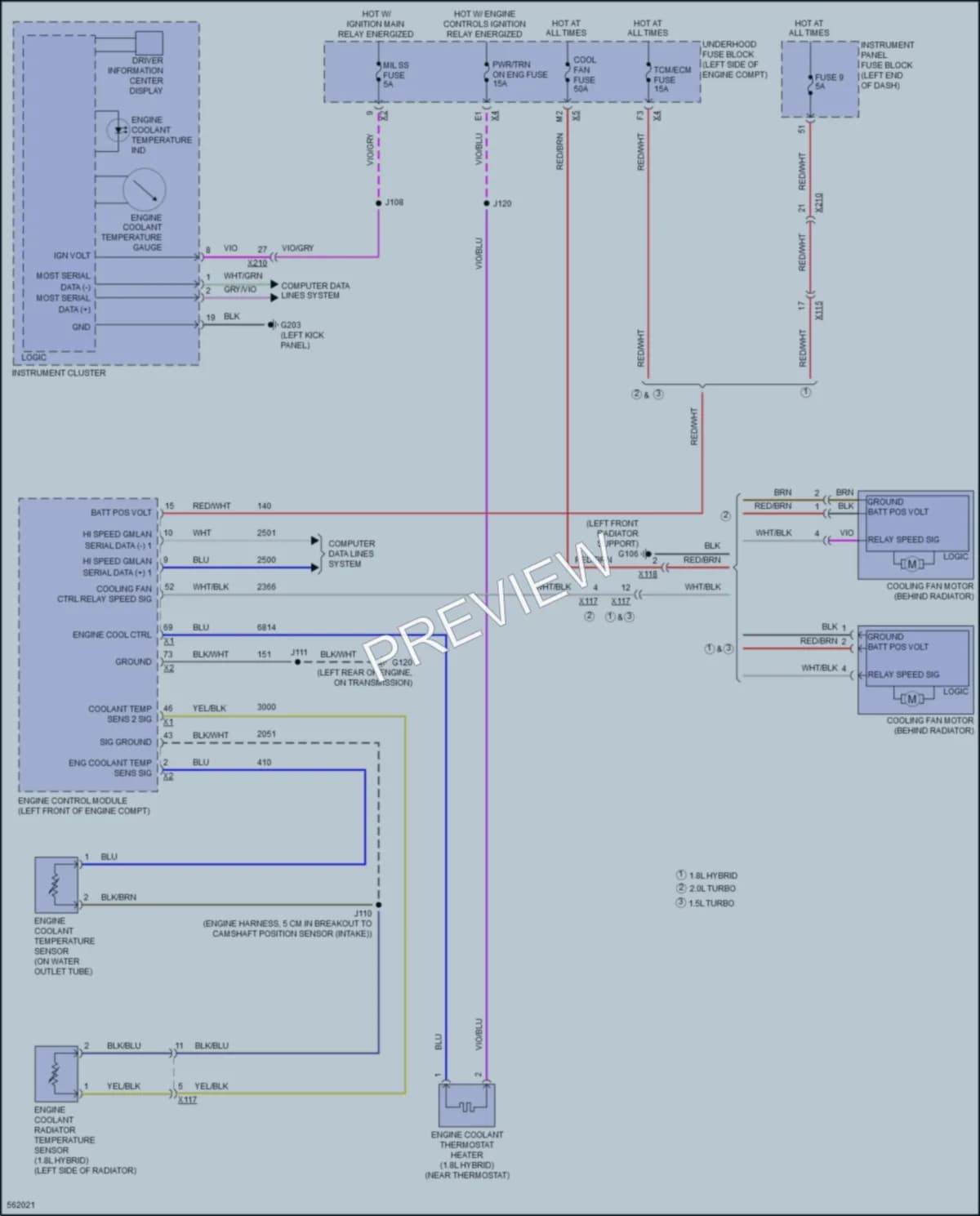 2017 Chevrolet Malibu Cooling Fan wiring diagram preview
