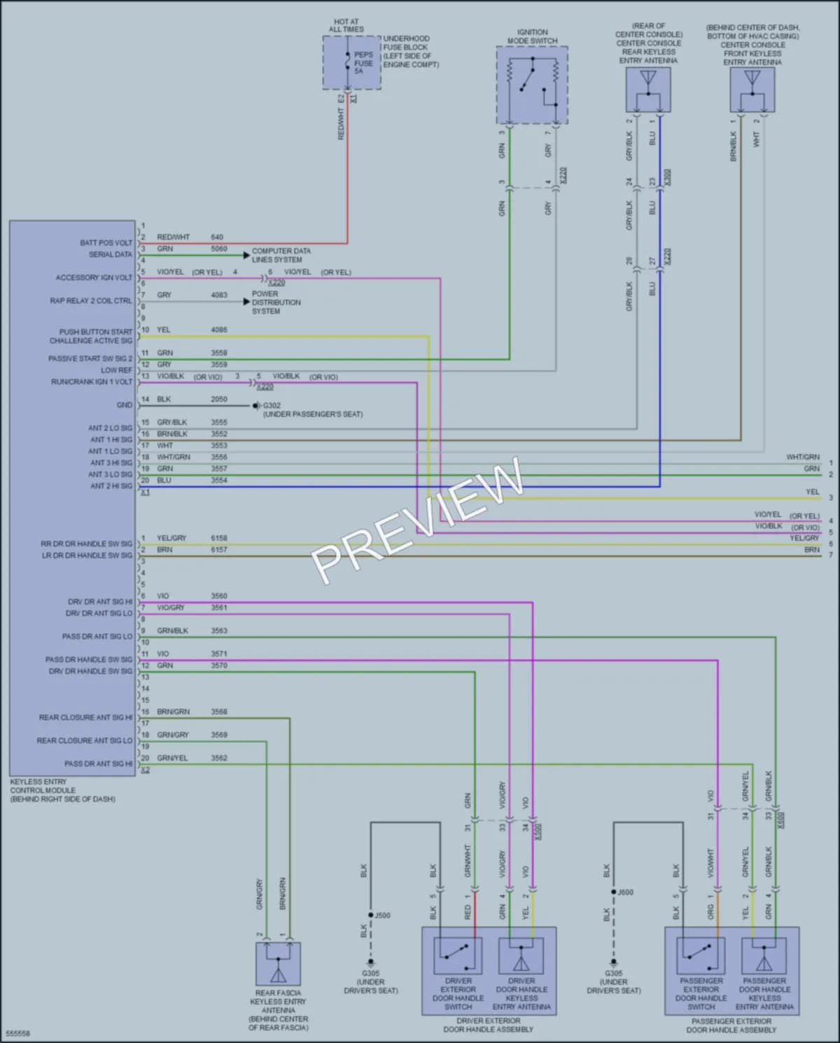 2017 Chevrolet Malibu Power Door Locks wiring diagram preview