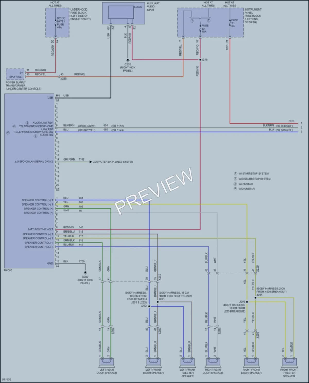 2017 Chevrolet Malibu Radio wiring diagram preview