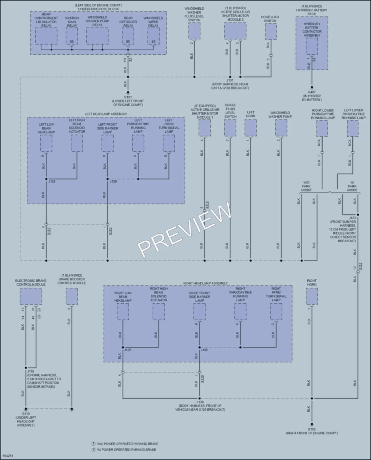 2017 Chevrolet MalibuHybrid Ground Distribution wiring diagram preview