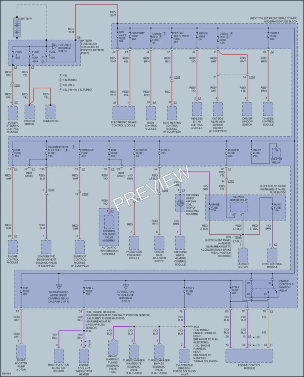 2017 Chevrolet Sonic Power Distribution wiring diagram preview