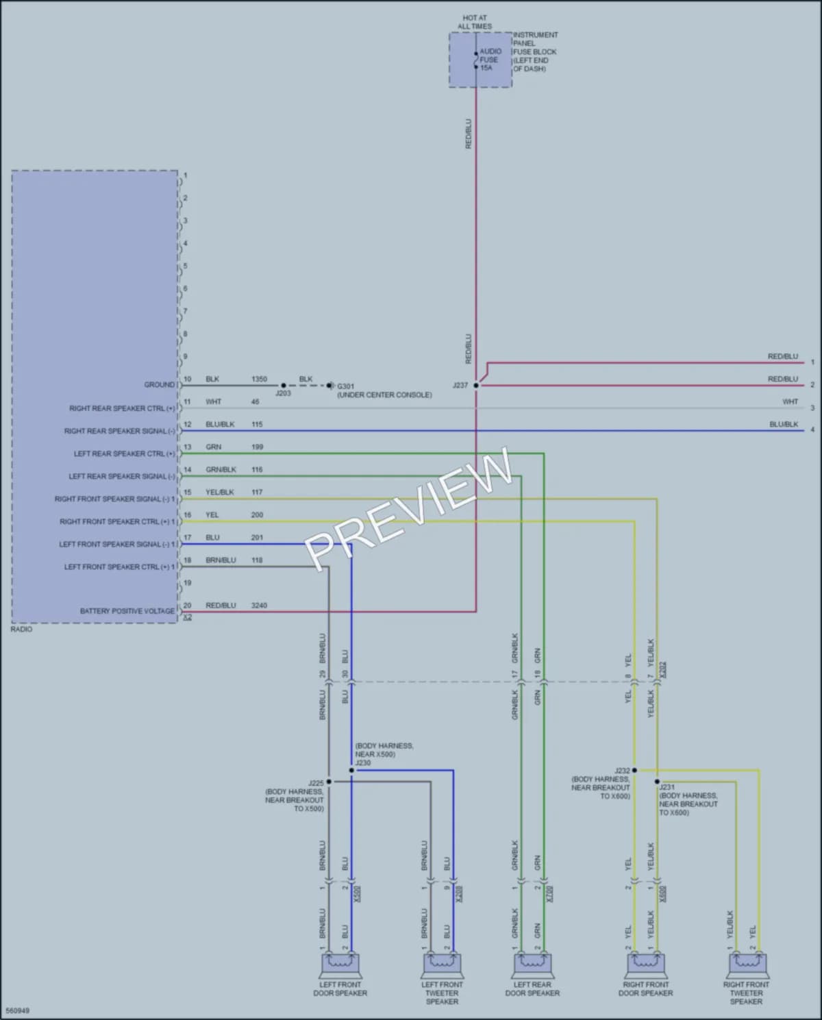2017 Chevrolet Sonic Radio wiring diagram preview