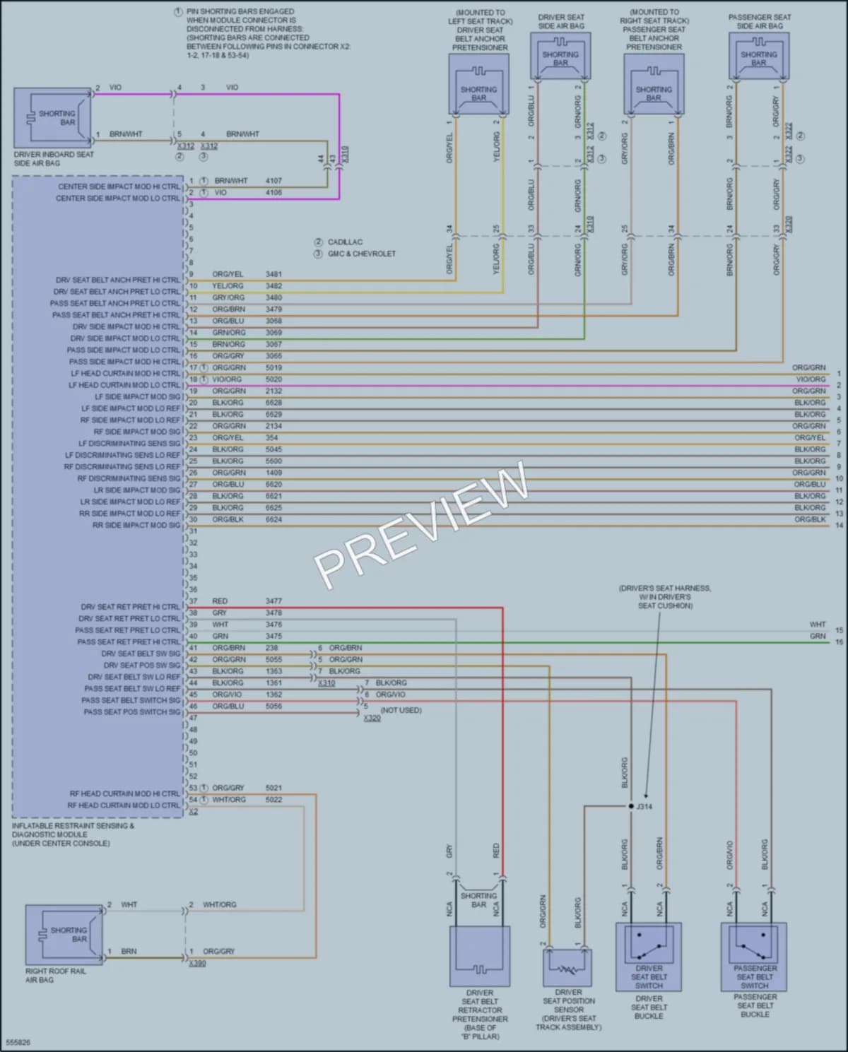 2017 Chevrolet SuburbanHD Supplemental Restraints wiring diagram preview