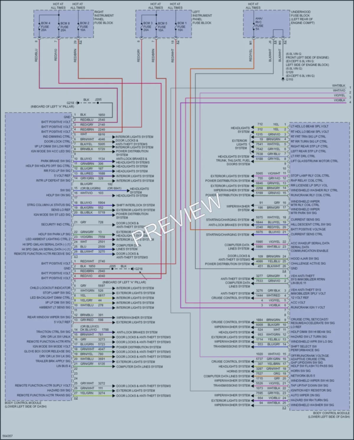 2017 Chevrolet Tahoe Body Control Modules wiring diagram preview