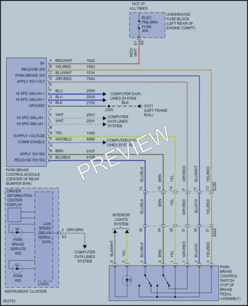 2017 Chevrolet Tahoe Shift Interlock wiring diagram preview