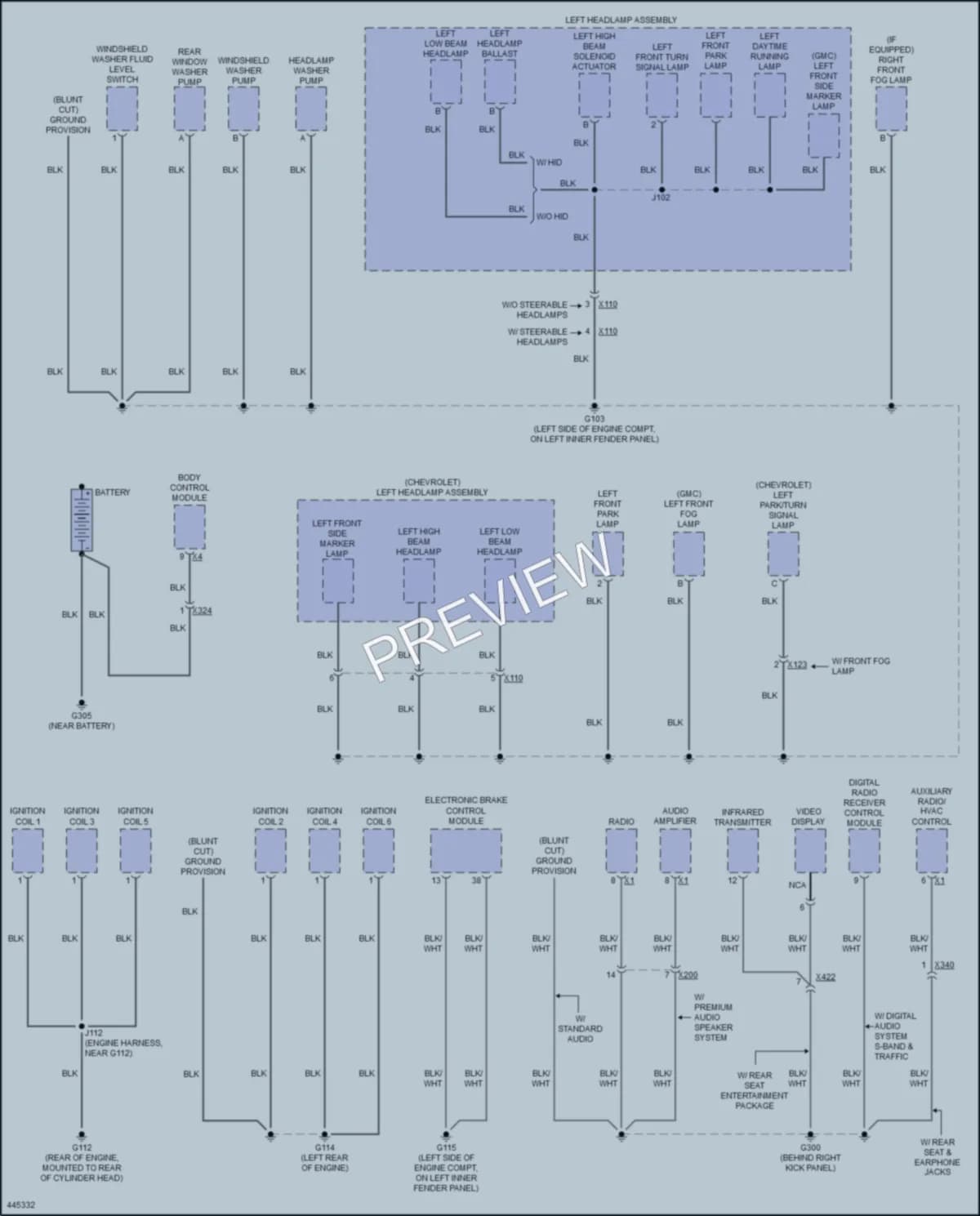 2017 Chevrolet Traverse Ground Distribution wiring diagram preview