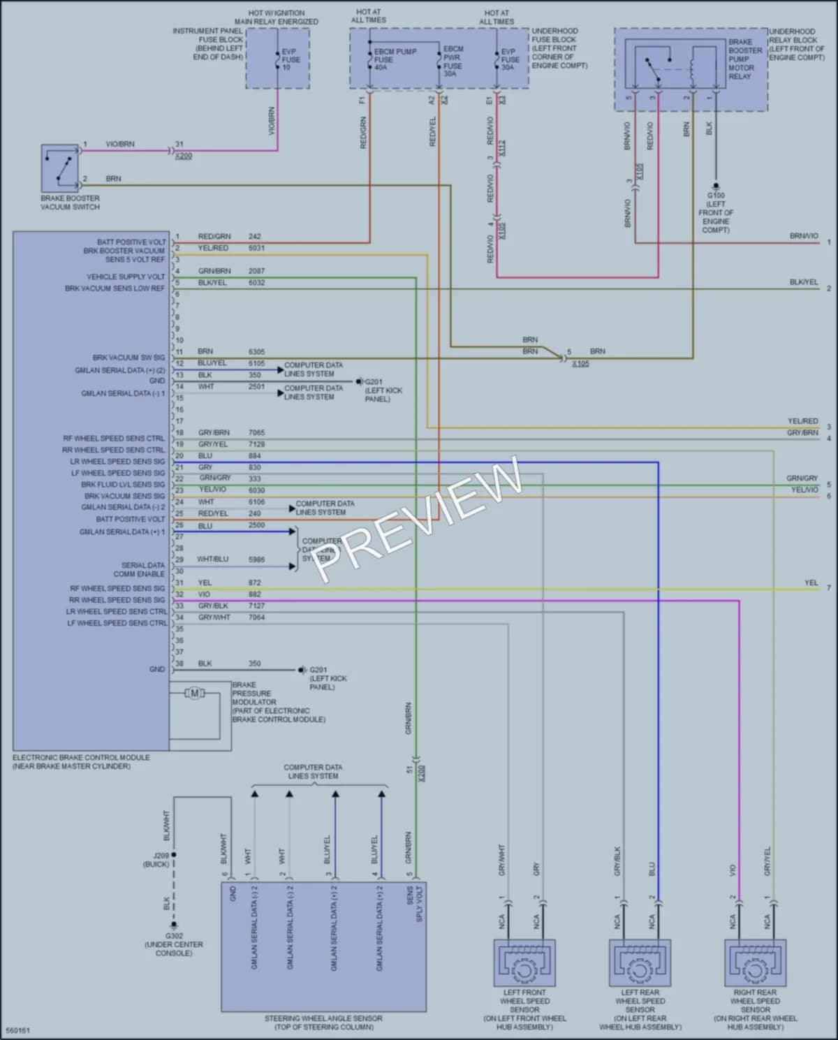 2017 Chevrolet Trax Anti Lock Brakes wiring diagram preview