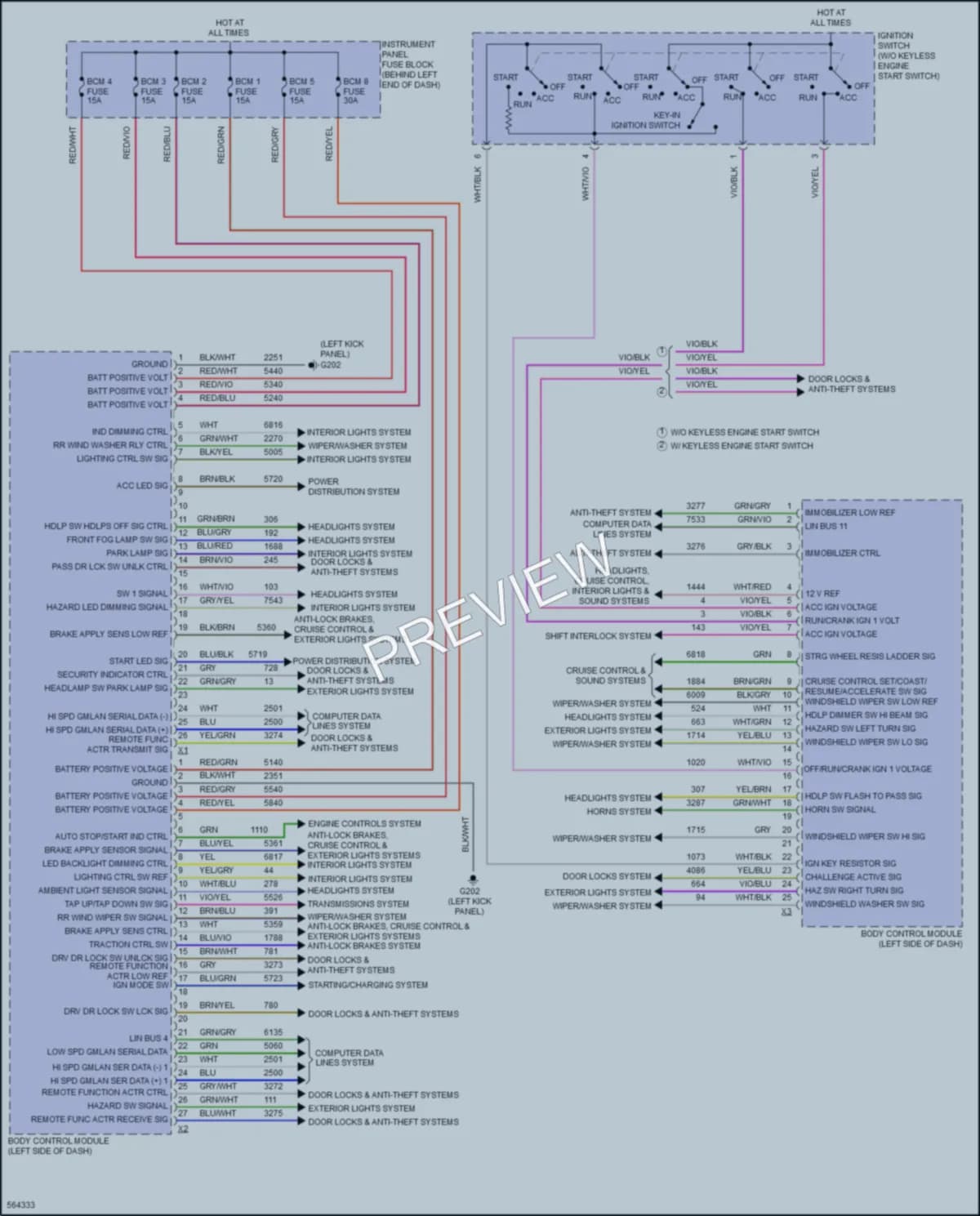 2017 Chevrolet Trax Body Control Modules wiring diagram preview